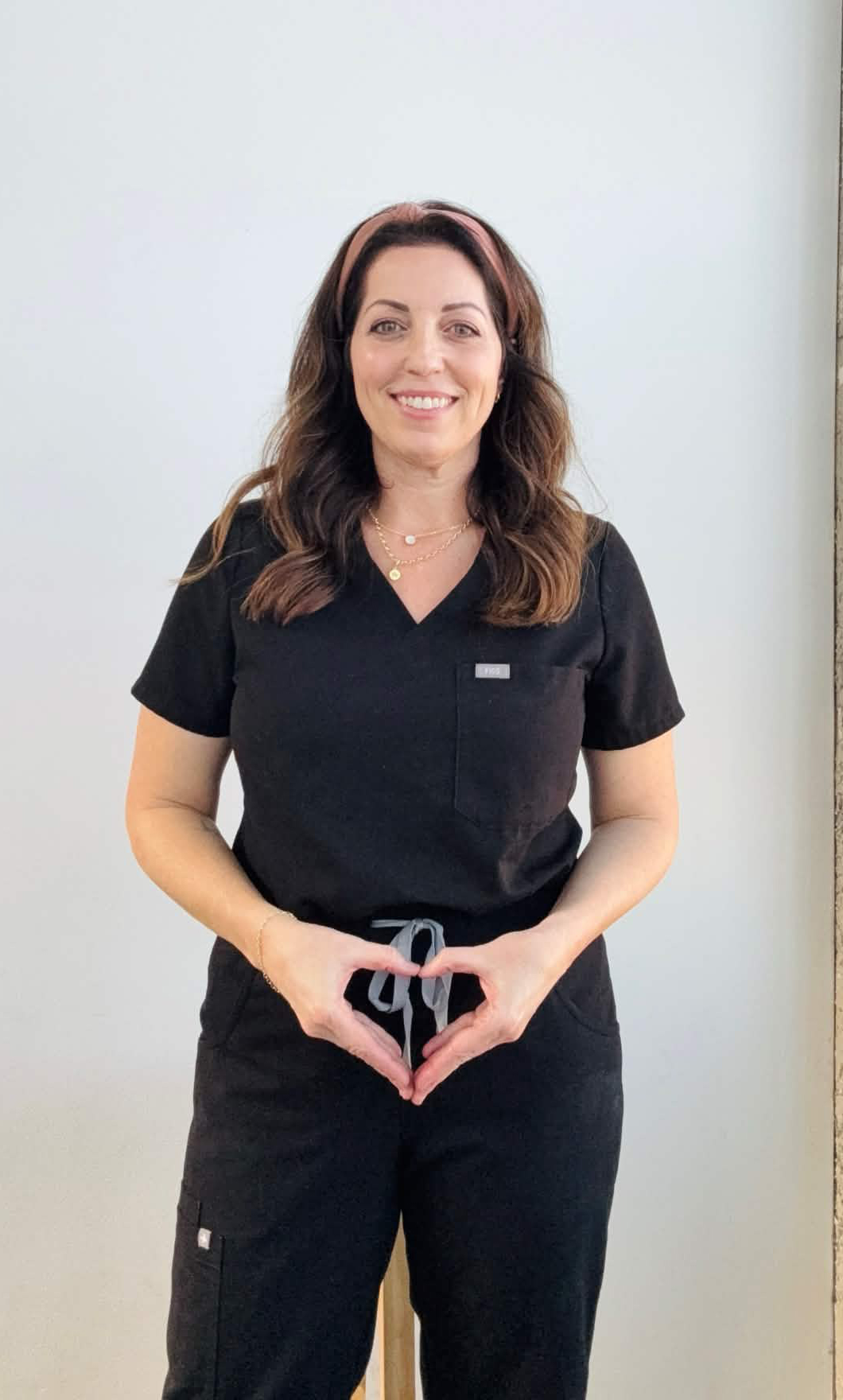 Hands during treatment